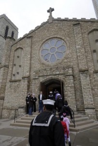 Sea Cadets enter Mariners' Church